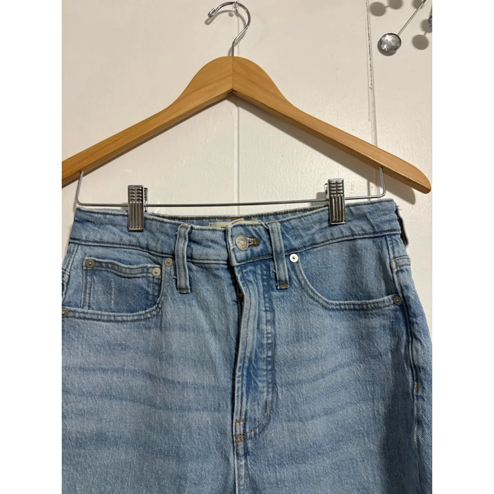 Womens Madewell The Curvy Perfect Vintage Straight Jean in Seyland Wash Sz 27 - Picture 3 of 10